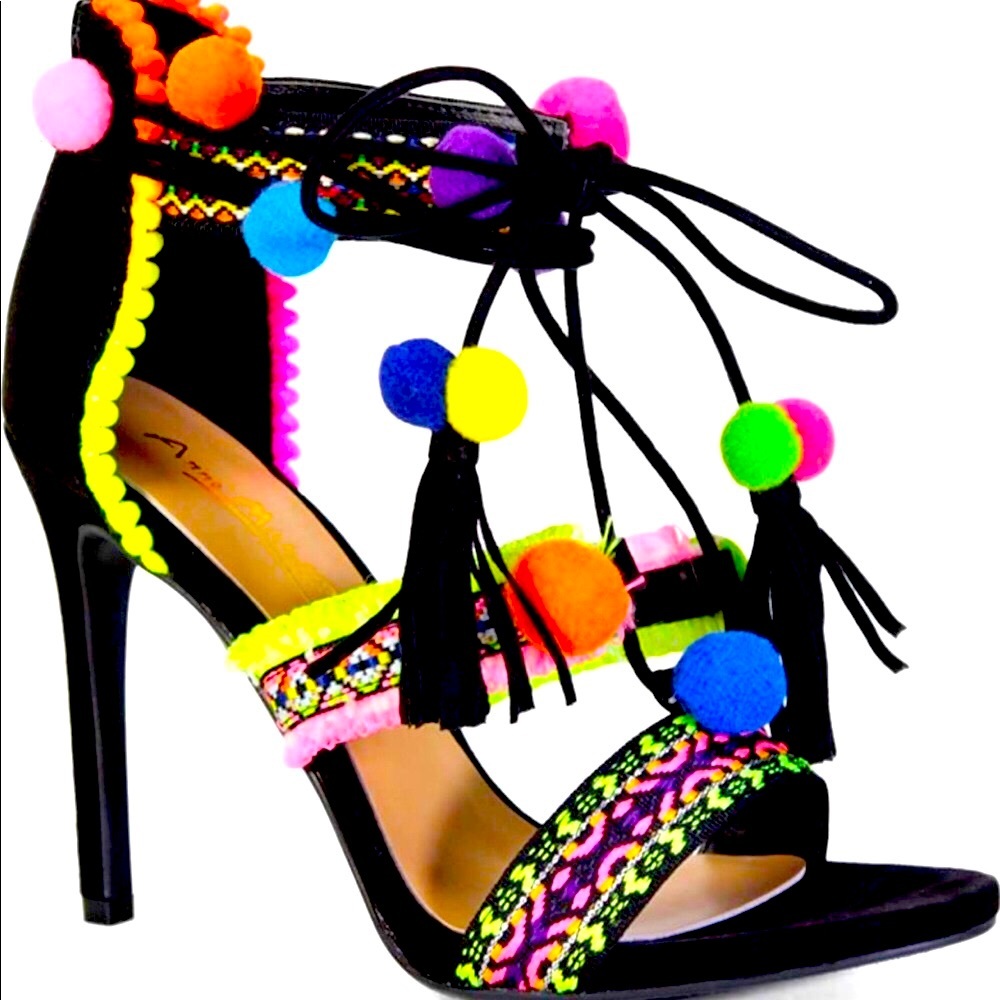 Anne Michelle Sandal Size 11 Black New In Box!